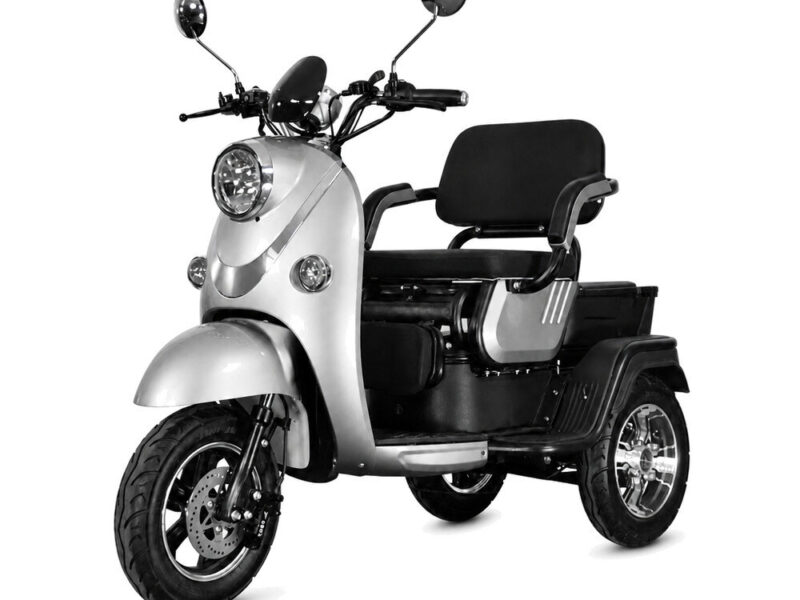Electric Tricycle Scooter High Quality 60V 1000W+ 25km/h Low-Speed 70km Lithium Power Three Wheels Open Body Adults 400kg