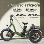 Electric Tricycle With Cheap Electric Trike 3 Wheel Electric Bike With Pedals Electric Vehicle Tricycle UK EU Stock - image 3