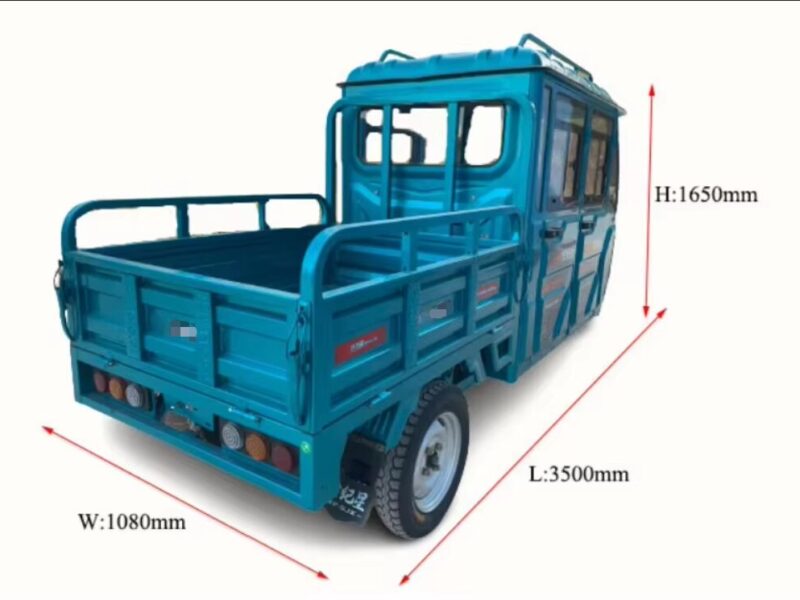 Factory Customized Electric Truck Household Adult Cargo Motorcycle Closed 4 Doors Spacious Electric Tricycles Agricultural Trike