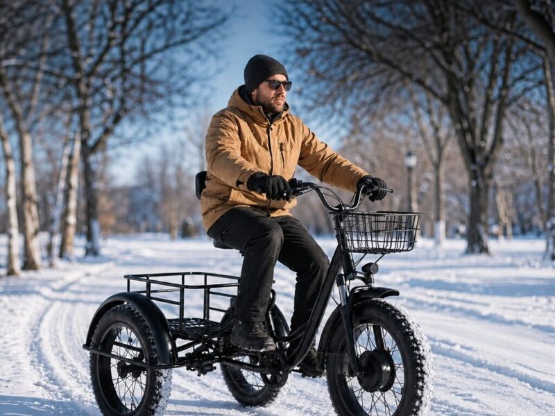 Factory Direct 48V 500W All-Terrain Dual Basket Steel Pedal Assist 20 Inch Fat Tire Electric Tricycle for Cargo Delivery