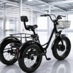 Factory Direct 48V 500W All-Terrain Dual Basket Steel Pedal Assist 20 Inch Fat Tire Electric Tricycle for Cargo Delivery - image 9