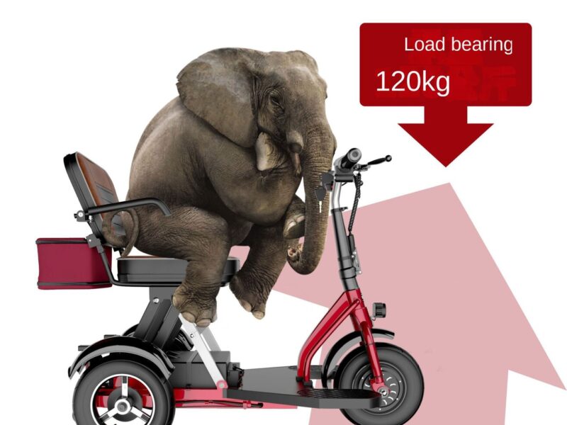 Factory Direct Adult Leisure Mini Electric Tricycle 3 Speed 48V Lithium Battery Brushless Motor Folding Design Commuter Vehicle