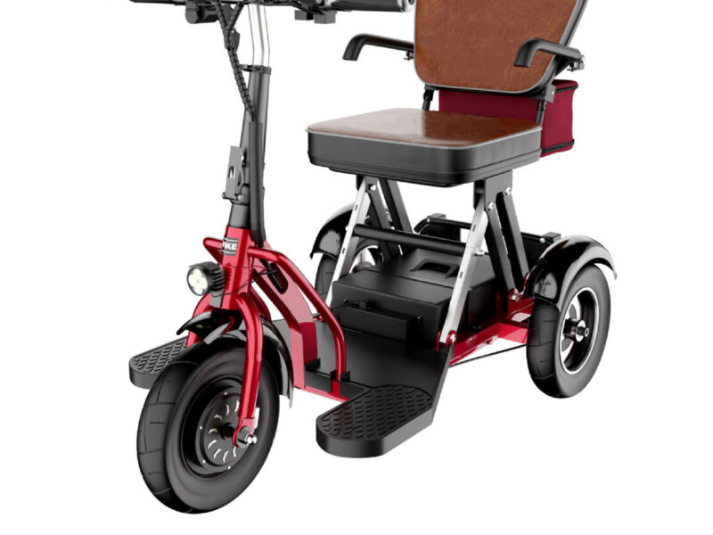 Factory Direct Adult Leisure Mini Electric Tricycle 3 Speed 48V Lithium Battery Brushless Motor Folding Design Commuter Vehicle