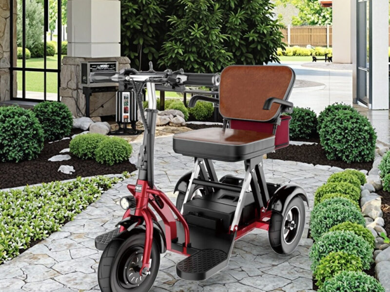 Factory Direct Adult Leisure Mini Electric Tricycle 3 Speed 48V Lithium Battery Brushless Motor Folding Design Commuter Vehicle