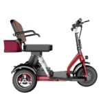 Factory Direct Adult Leisure Mini Electric Tricycle 3 Speed 48V Lithium Battery Brushless Motor Folding Design Commuter Vehicle - image 3