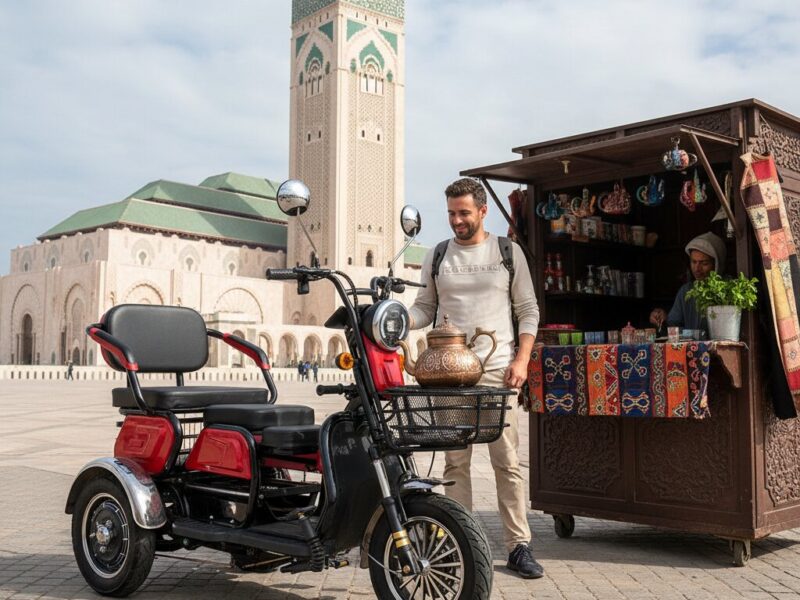 Factory Direct Foldable Electric Trike for Grocery Shopping and Market Errands With Front and Rear Baskets Electric Tricycle