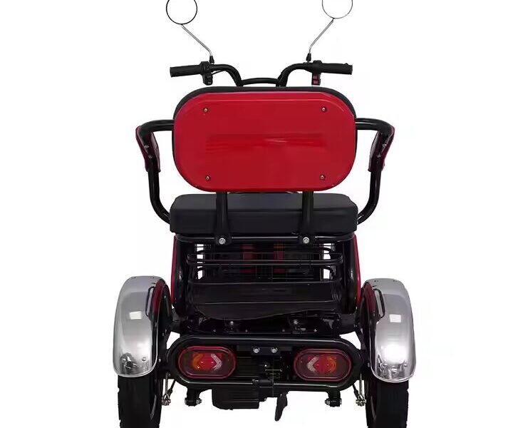 Factory Direct Foldable Electric Trike for Grocery Shopping and Market Errands With Front and Rear Baskets Electric Tricycle