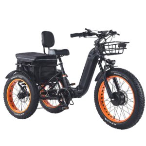 Factory Direct Tie Recumbent Fat Two Front Wheels Trike Electric With Price
