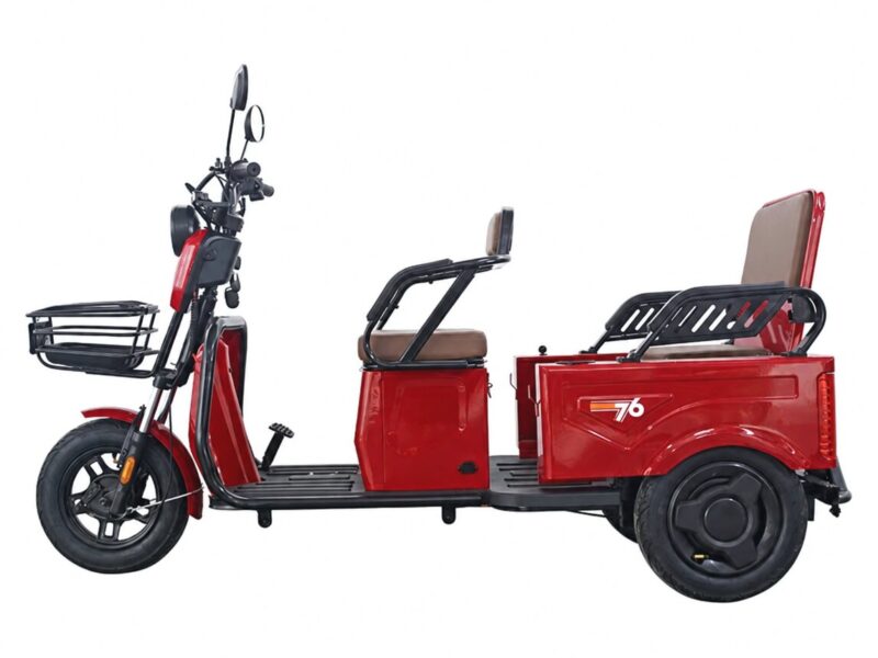 Factory Electric Tricycle Three Wheels Electric City Bike High Speed Powerful Mini Truck Double Seat 60V 20A 1000W
