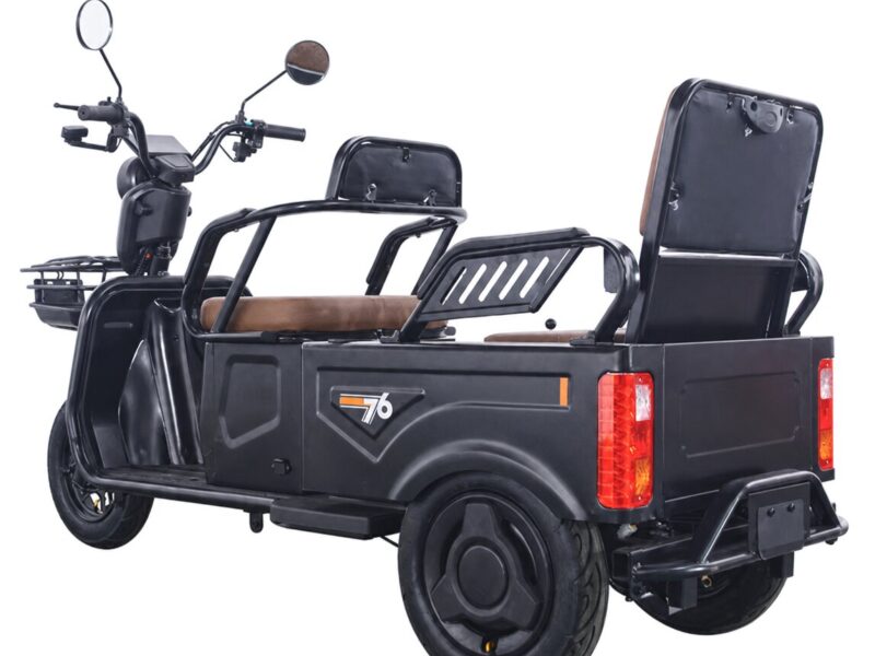 Factory Electric Tricycle Three Wheels Electric City Bike High Speed Powerful Mini Truck Double Seat 60V 20A 1000W