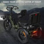 Factory Supply 3 Wheel Electric Tricycle VIPCOO R1 2 Person Electric Three Wheel Bicycle Tricycle with Good Price 48V 40AH - image 5