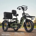 Factory Supply 3 Wheel Electric Tricycle VIPCOO R1 2 Person Electric Three Wheel Bicycle Tricycle with Good Price 48V 40AH - image 6