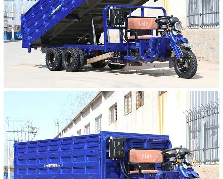 Factory Wholesale 9 Wheels Cargo Dump Tricycle Motorcycle 300CC or 350CC Gasoline Fuel Power Open Body Types for Cargo Use