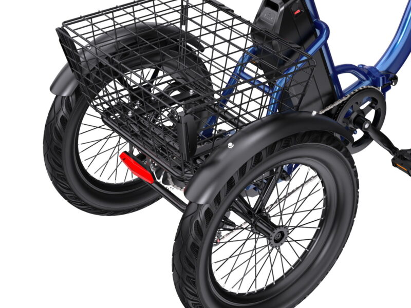 Folding 3 Wheel Electric Tricycle 48V500W Long Range Adult Cargo E-Trike EU Warehouse Free Shipping