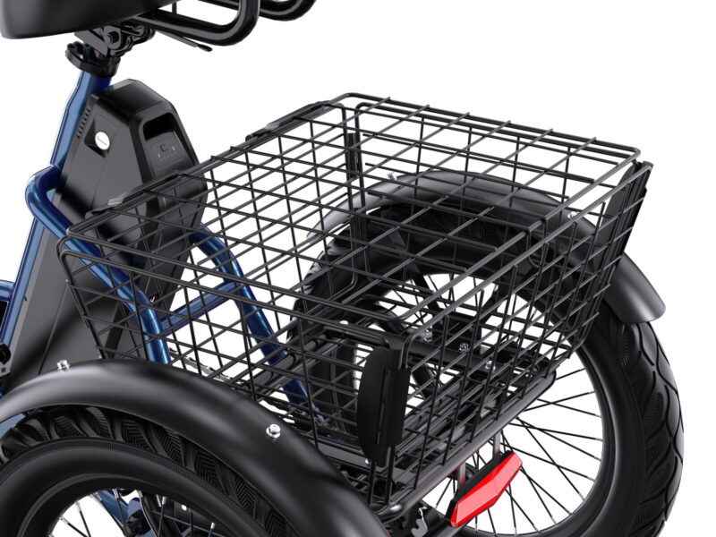 Folding 3 Wheel Electric Tricycle 48V500W Long Range Adult Cargo E-Trike EU Warehouse Free Shipping