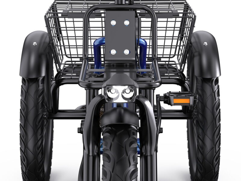 Folding 3 Wheel Electric Tricycle 48V500W Long Range Adult Cargo E-Trike EU Warehouse Free Shipping