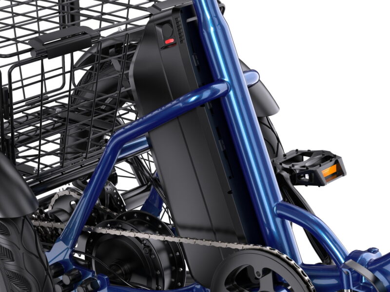 Folding 3 Wheel Electric Tricycle 48V500W Long Range Adult Cargo E-Trike EU Warehouse Free Shipping
