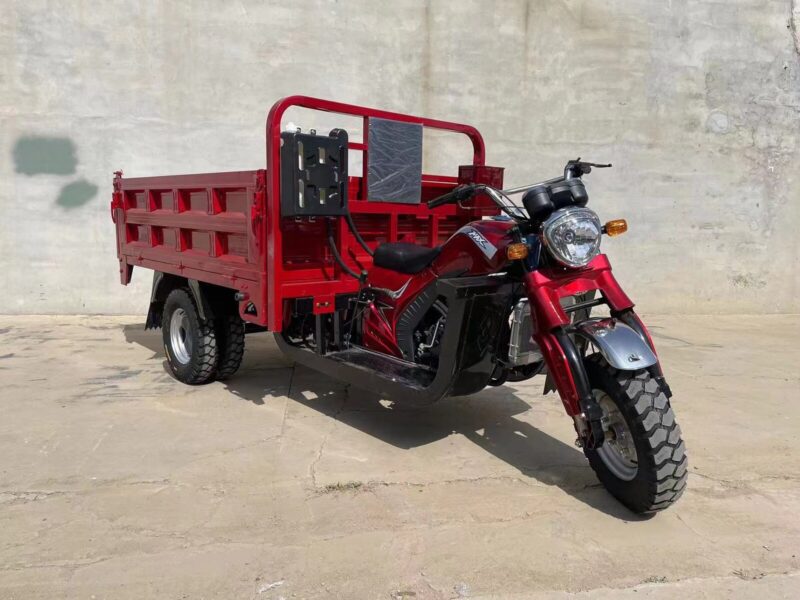 Heavy Duty 5-Wheel Cargo Motorized Tricycle Adults 250cc Cargo Tricycle 1000W Power Open Body Factory Certified 400kg Payload