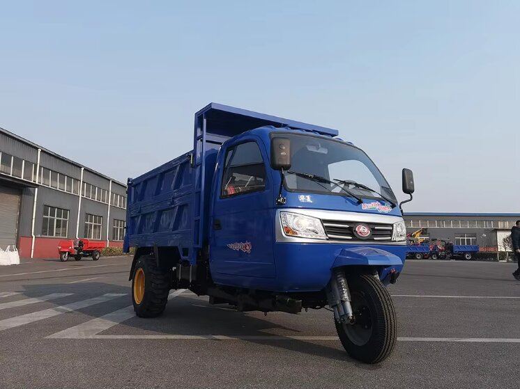 Heavy Duty Open Diesel Engine Les Tricycle with Electrical Ignition for Cargo Transportation on Rough Roads Factory Price