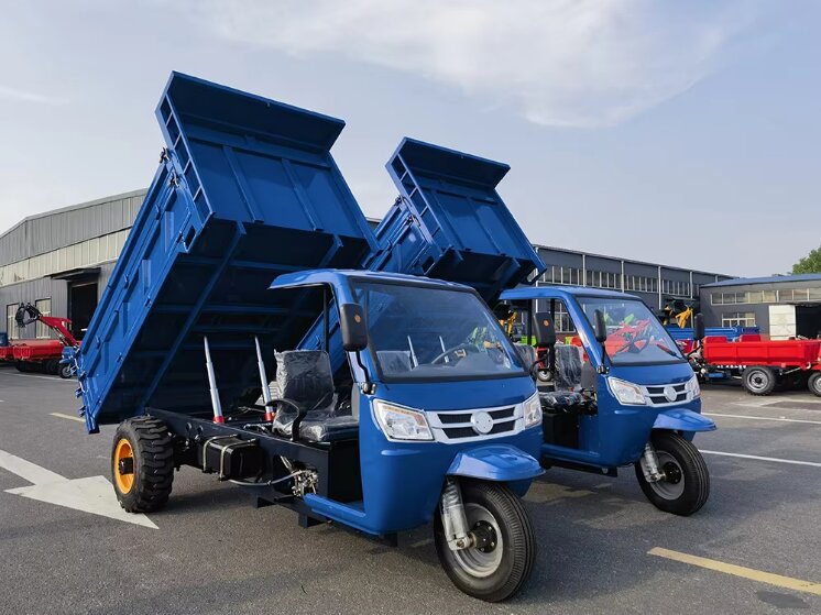 Heavy Duty Open Diesel Engine Les Tricycle with Electrical Ignition for Cargo Transportation on Rough Roads Factory Price