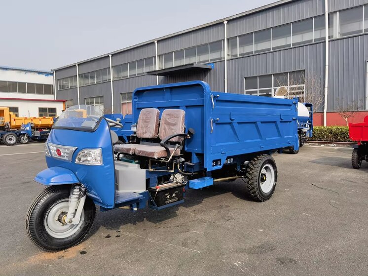 Heavy Duty Open Diesel Engine Les Tricycle with Electrical Ignition for Cargo Transportation on Rough Roads Factory Price