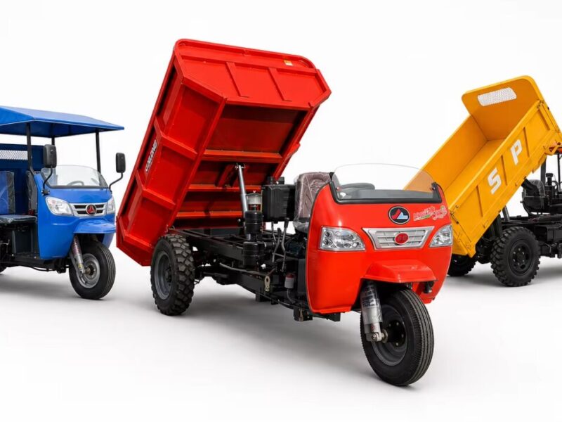 Heavy Duty Open Diesel Engine Les Tricycle with Electrical Ignition for Cargo Transportation on Rough Roads Factory Price