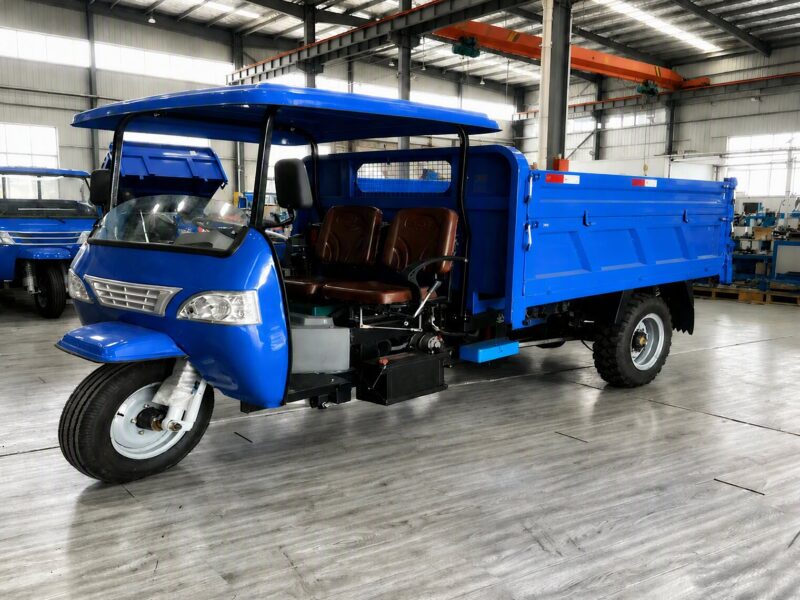 Heavy Duty Open Diesel Engine Les Tricycle with Electrical Ignition for Cargo Transportation on Rough Roads Factory Price