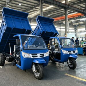 Heavy Duty Open Diesel Engine Les Tricycle with Electrical Ignition for Cargo Transportation on Rough Roads Factory Price