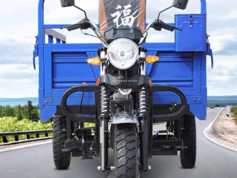Heavy Loading 3-Wheel Petrol Motorcycle with Hydraulic Dumper/Open Body Motorized Cargo Loading Tricycle/Rickshaw