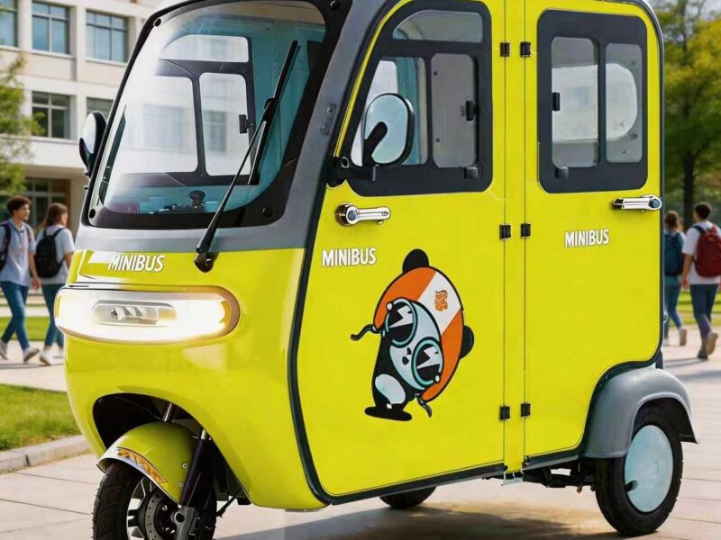 High Appearance Level 800W Electric Tricycle with Intelligent Equipment