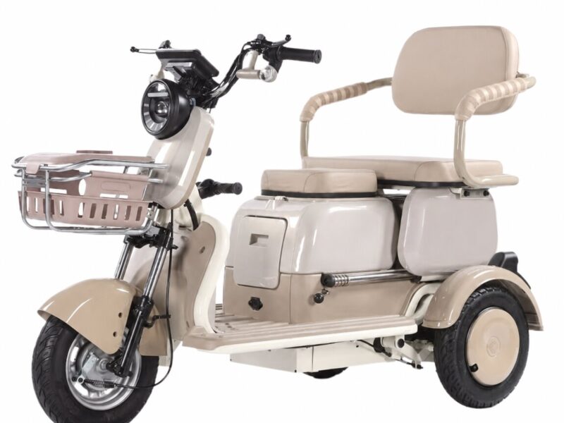 High Quality 3-Seat Electric Tricycle for Adults Single-Speed 30-50km/h Power Open LCD Display Electric Frame Furniture Smart