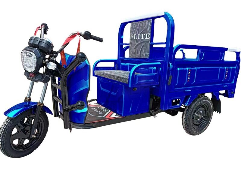 High Quality 30-50km Endurance Three-Wheel Electric Tricycle Elderly Open Body 60v Cargo Use DOT Certified 400kg Payload