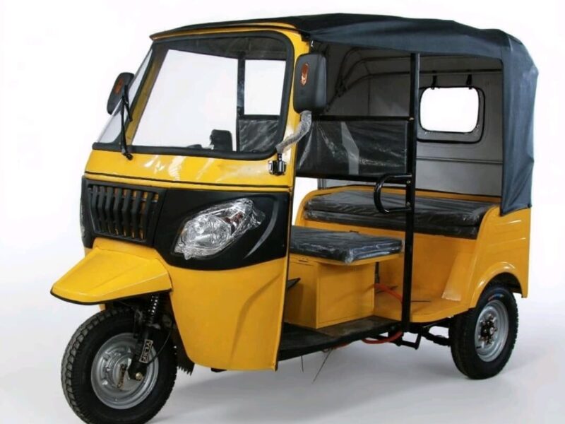 High Quality 8 Passenger Open Body Electric Tricycle Tuk Tuk with >1000W Power 70km/h Max Speed Ready to Ship