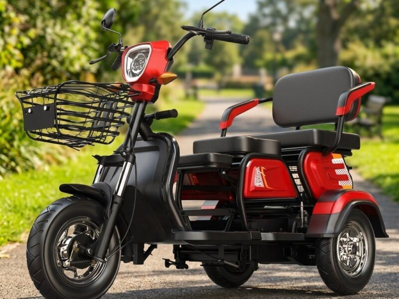 High Quality Adults Battery Powered Electric Tricycle 3wheel Motorcycle Open Body Passenger with 30km/h Speed and 90km Range