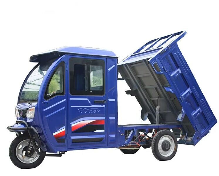 High Quality Gasoline Cargo Tricycle Van for Sale 2025 China Heavy Duty Closed Cabin Three Wheel Motorcycle