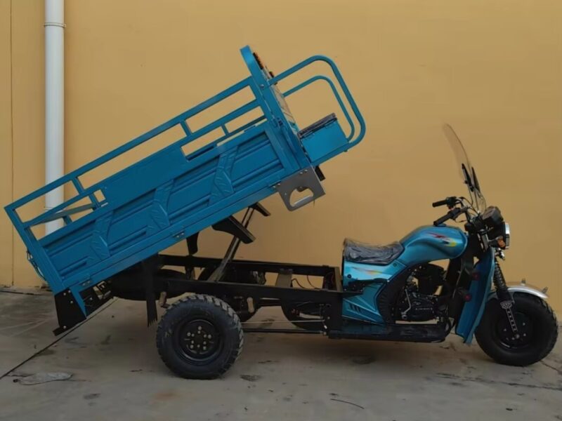 High Quality Gasoline Cargo Tricycle Van for Sale 2025 China Heavy Duty Closed Cabin Three Wheel Motorcycle