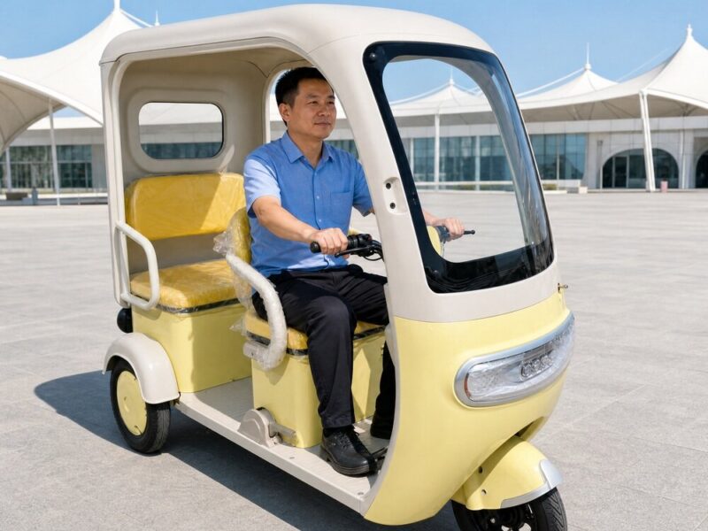High Quality Three Wheeled Adult Electric Tricycle with Canopy for Commuting and Leisure Electric Tricycle