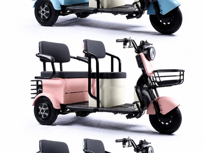 Hot Sale Cheap 3 Wheel Electric Trike for Family Use High Speed 60v20Ah 600W 800W 1000W Electric Tricycle Open Body for Adults