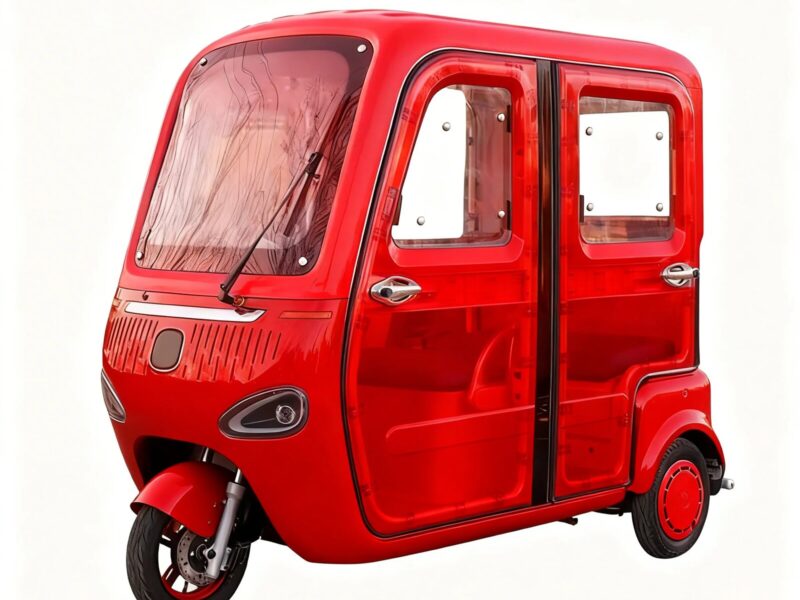 Hot Sale Three Wheel Electric Tricycle Closed Body Passenger Leisure for Adults 48V 1000W Motor