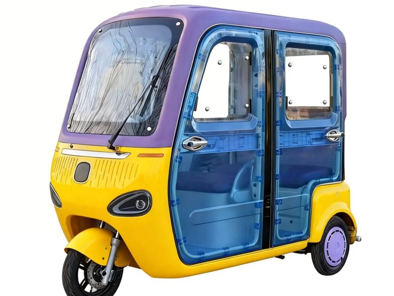 Hot Sale Three Wheel Electric Tricycle Closed Body Passenger Leisure for Adults 48V 1000W Motor