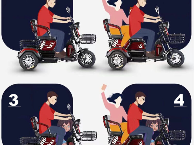 Hot Sales 3 Wheeler Electric Bike Motor Electr Adult Tricycle 50km/H Adult Electric Tricycle Mobility Scooter Elderly