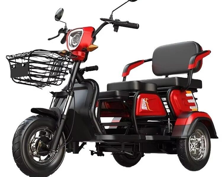 Hot Selling 48v Electric Adult Scooter Open Body Design with Colorful Rice for Sale Cheap 3 Wheel Tricyele Electric Trike