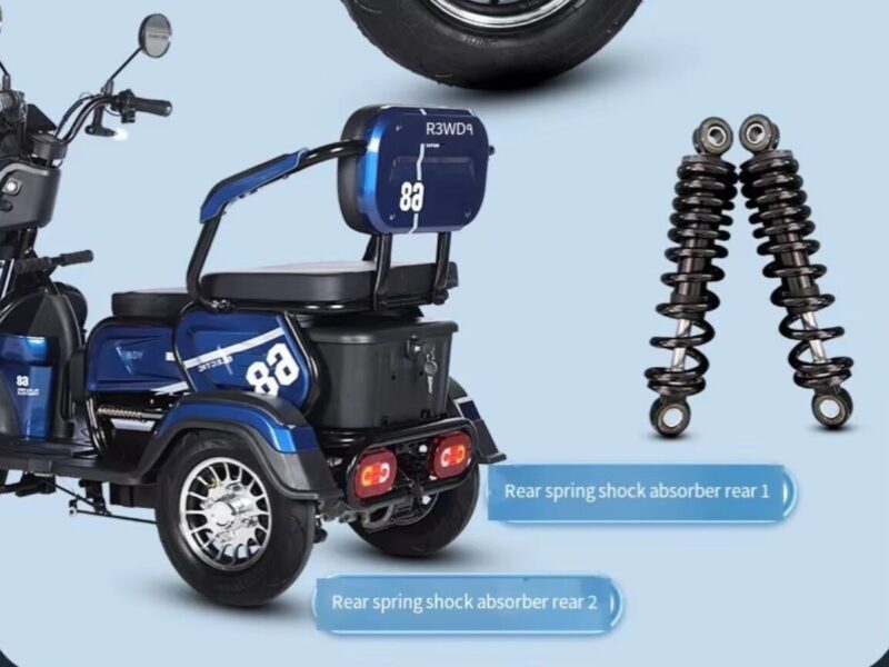 Hot Selling 48v Electric Adult Scooter Open Body Design with Colorful Rice for Sale Cheap 3 Wheel Tricyele Electric Trike