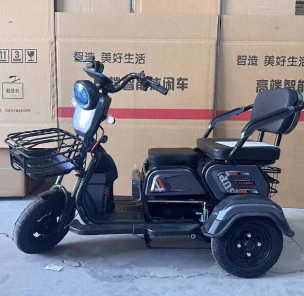 Hot Selling 48v Electric Adult Scooter Open Body Design with Colorful Rice for Sale Cheap 3 Wheel Tricyele Electric Trike