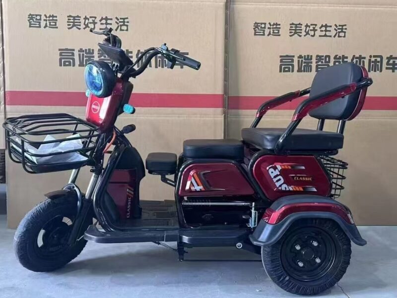 Hot Selling 48v Electric Adult Scooter Open Body Design with Colorful Rice for Sale Cheap 3 Wheel Tricyele Electric Trike