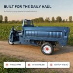 Hydraulic Self-unloading Heavy Duty Electric Tricycle 3000W 500KG Open Body Construction Agriculture - image 4