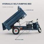 Hydraulic Self-unloading Heavy Duty Electric Tricycle 3000W 500KG Open Body Construction Agriculture - image 5