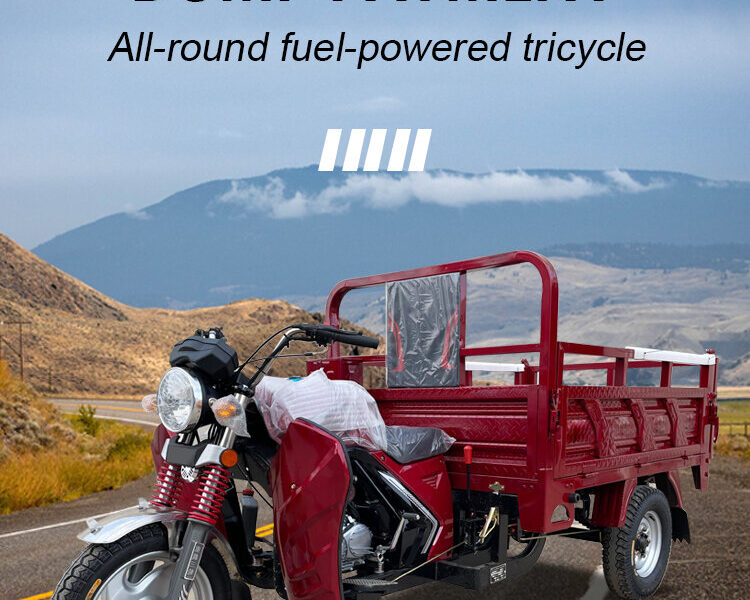 Made in China New High-speed Heavy-duty 200cc Open Cargo Tricycle Motorcycle Agricultural Use Gasoline Powered