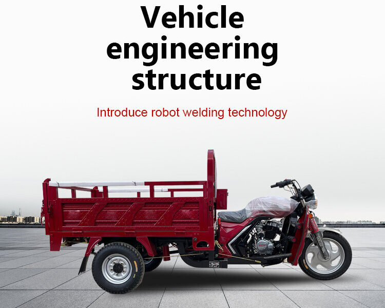 Made in China New High-speed Heavy-duty 200cc Open Cargo Tricycle Motorcycle Agricultural Use Gasoline Powered