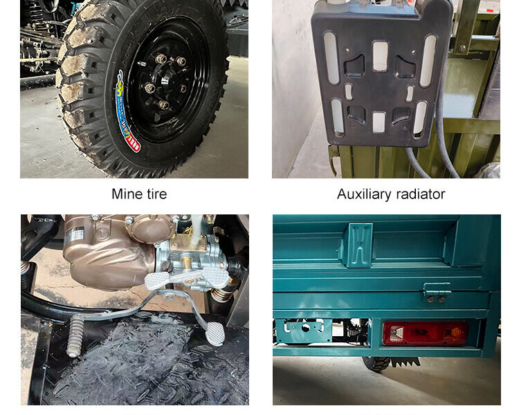 Made in China New High-speed Heavy-duty 200cc Open Cargo Tricycle Motorcycle Agricultural Use Gasoline Powered